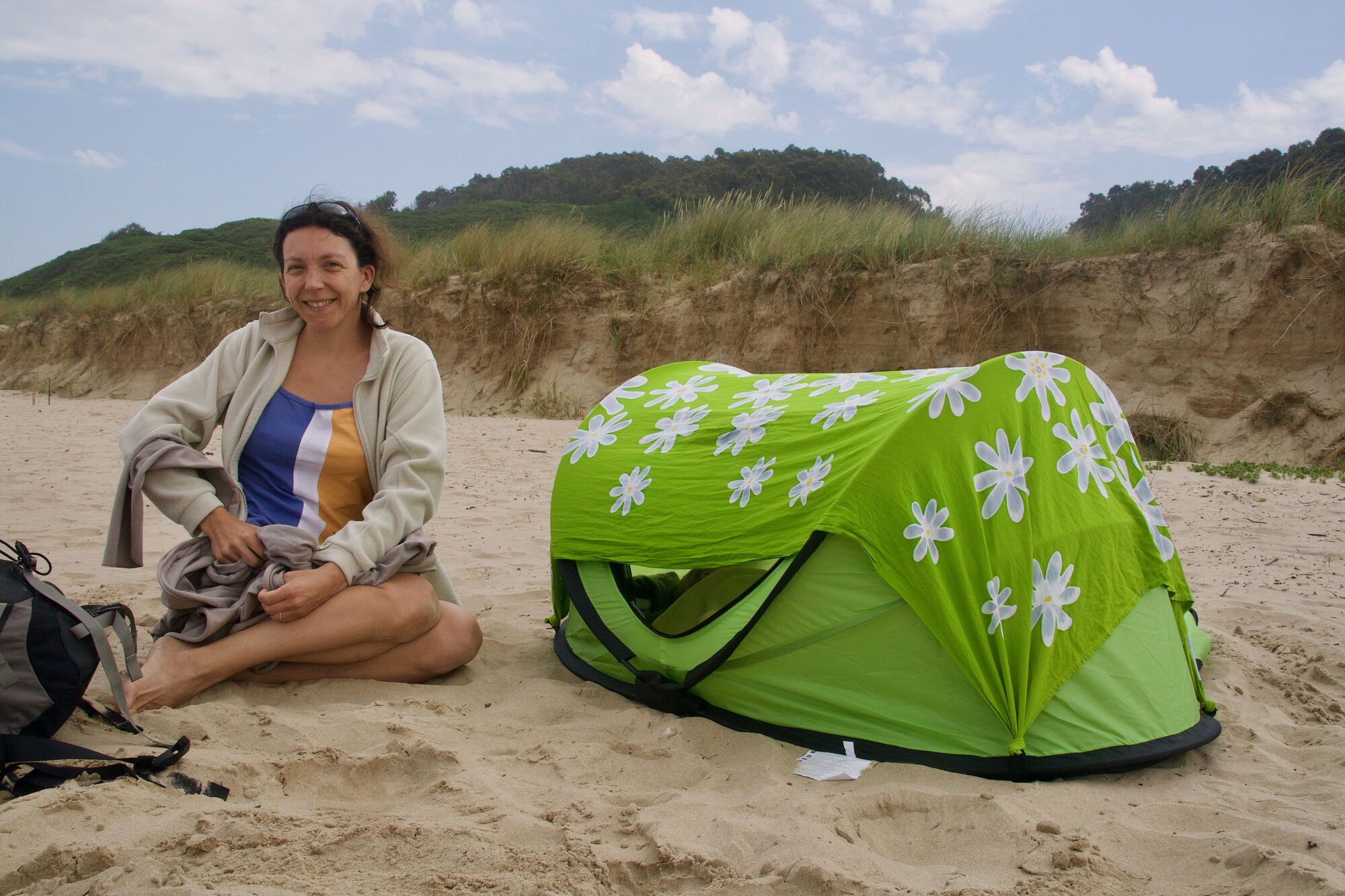 Camping sur la plage de San Vincente