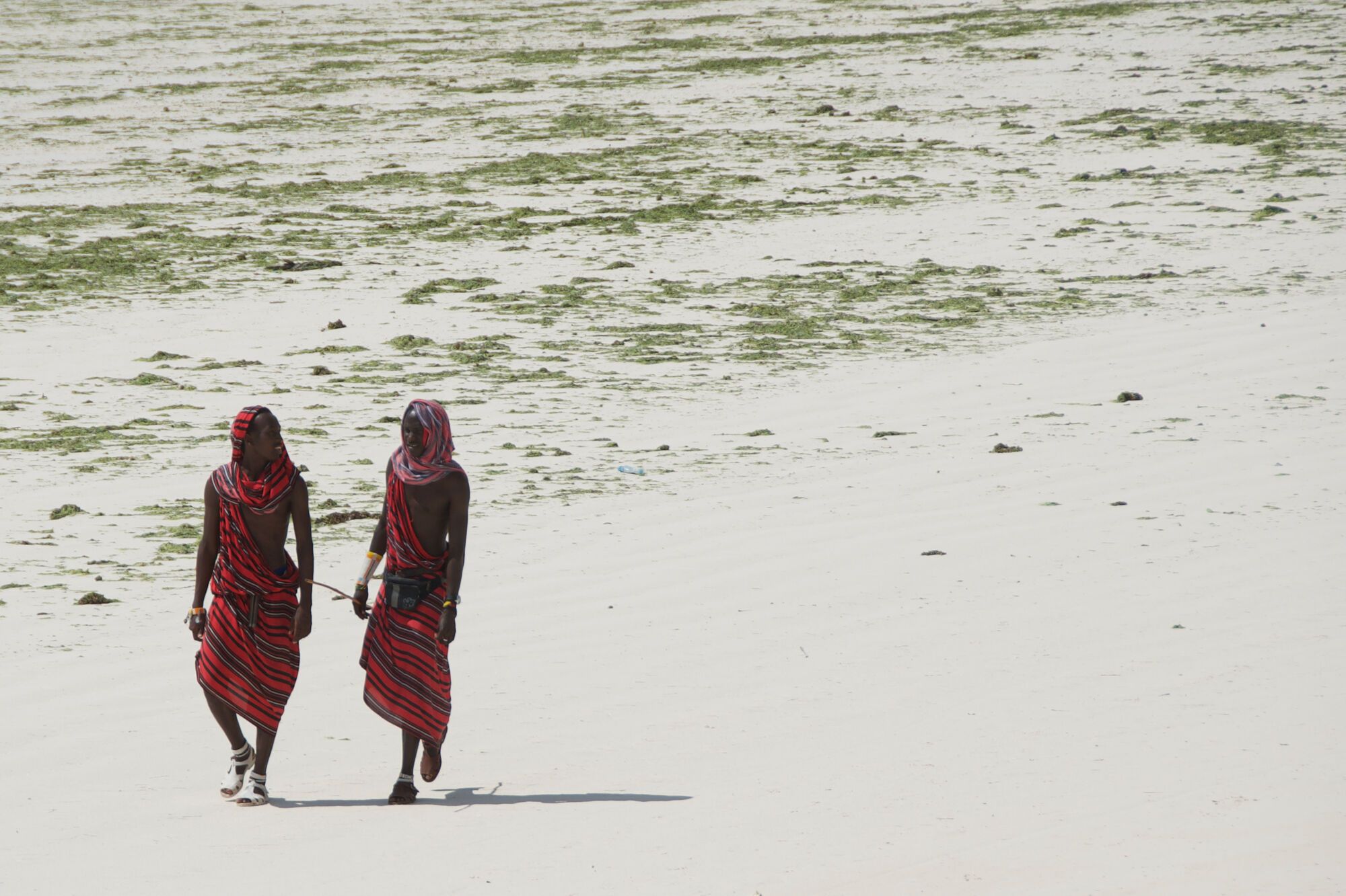 Guerrier masai à la plage