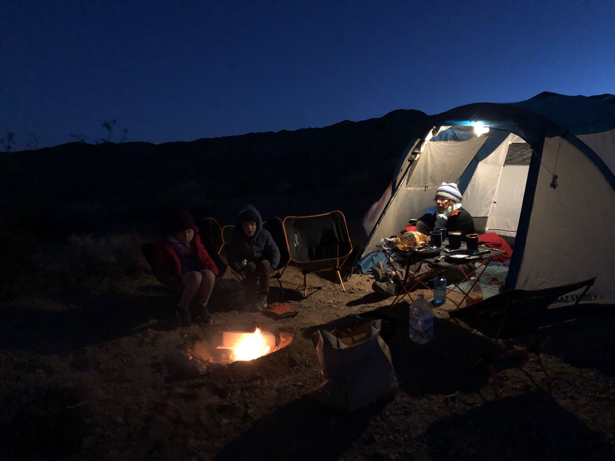 Camping à Death Valley