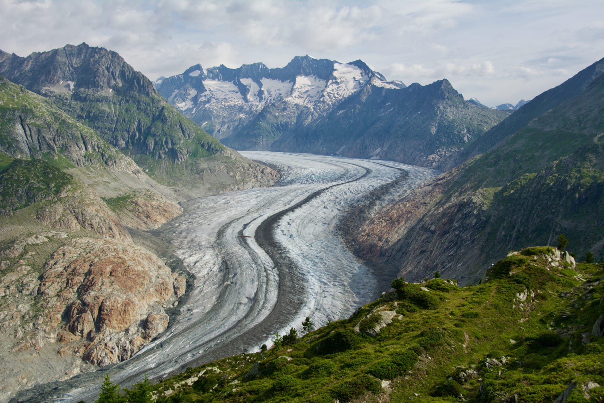 Glacier d'Aletsch, coté aval