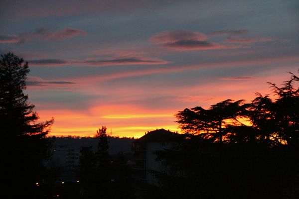 Le soleil se couche sur Pau