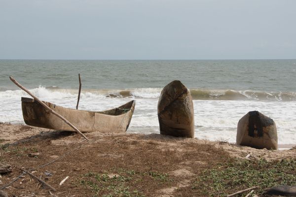 Tchiboula, les barques