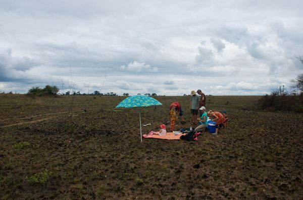 Barbecue sur terre brulée